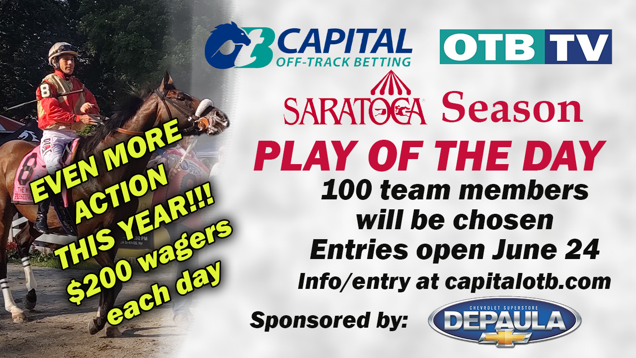 2026 Saratoga DePaula Play of the Day Bankroll